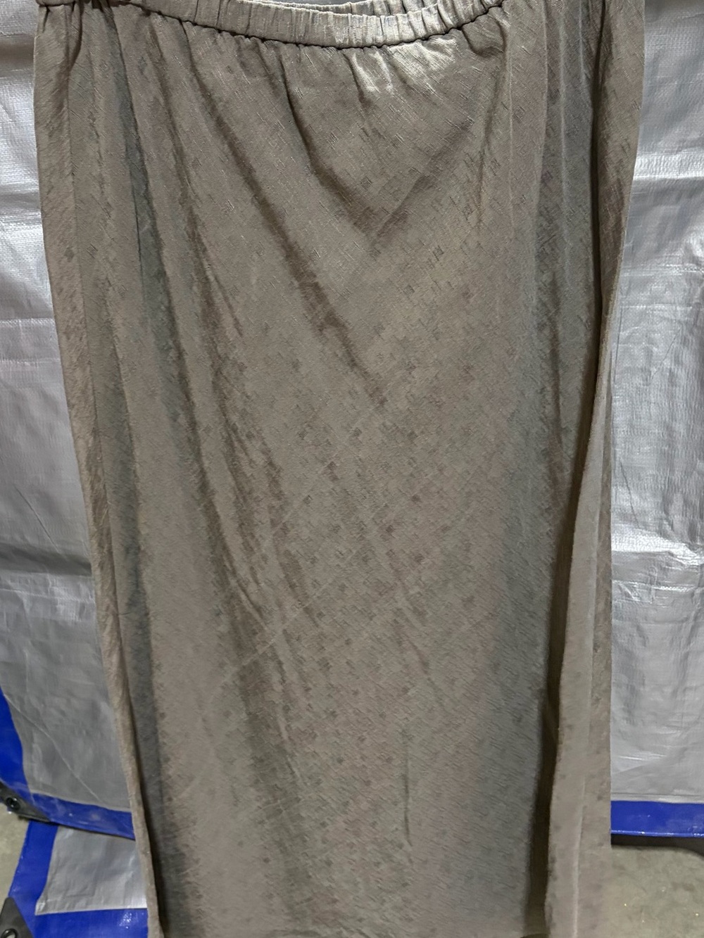 Eileen Fisher Taupe Textured Maxi Skirt